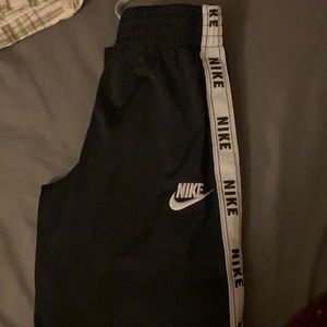 black & white Nike sweatpants